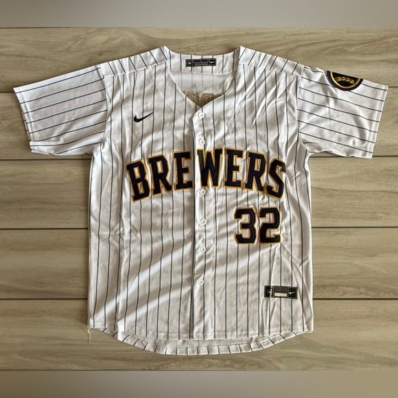 Nike Milwaukee Brewers Misiorowski Baseball Jersey White Small NWT IN PACKAGE - Picture 2 of 6